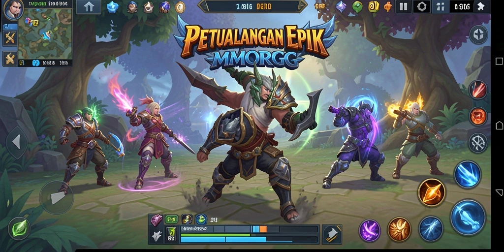 Tampilan gameplay memukau dari 8II dengan karakter yang beraksi.