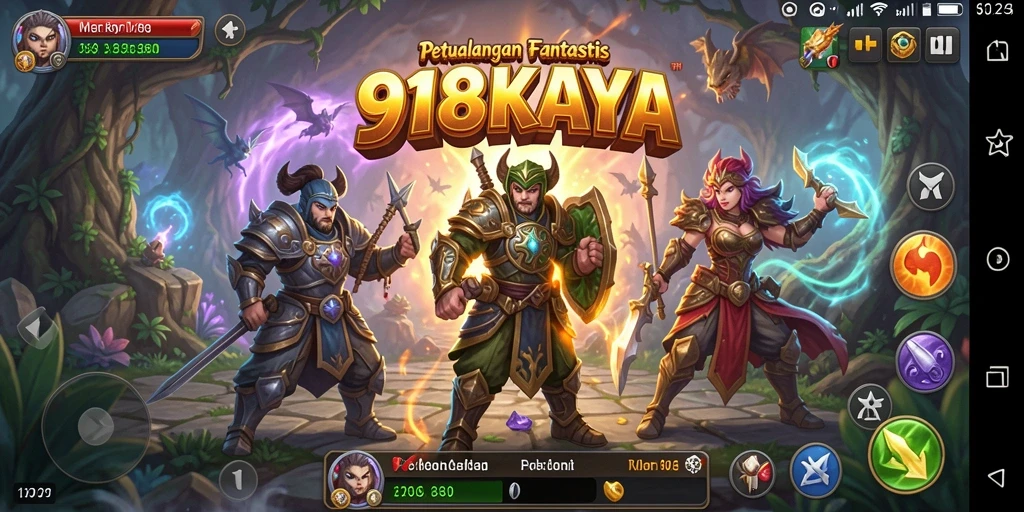 Tampilan gameplay seru dalam petualangan RPG di 918KAYA.