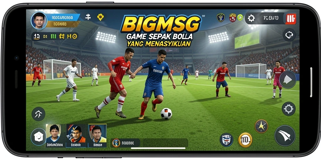 Gameplay intens dalam BIGMSG dengan pemain beraksi.