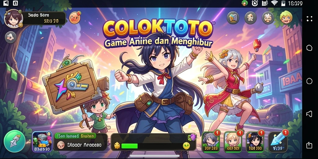Gameplay COLOKTOTO yang penuh warna dan karakter menawan.