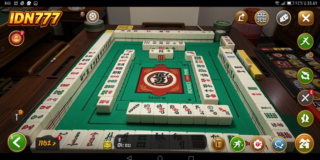 Tangkapan layar IDN777 menampilkan gameplay Mahjong yang menarik dan penuh tantangan.