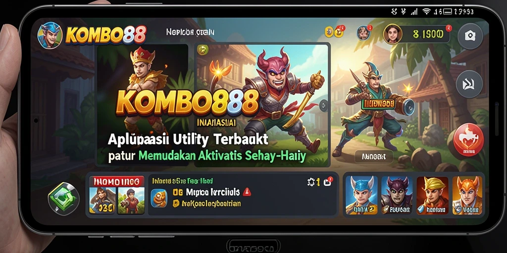 Tampilan antarmuka pengguna KOMBO88 yang menarik dan fungsional.