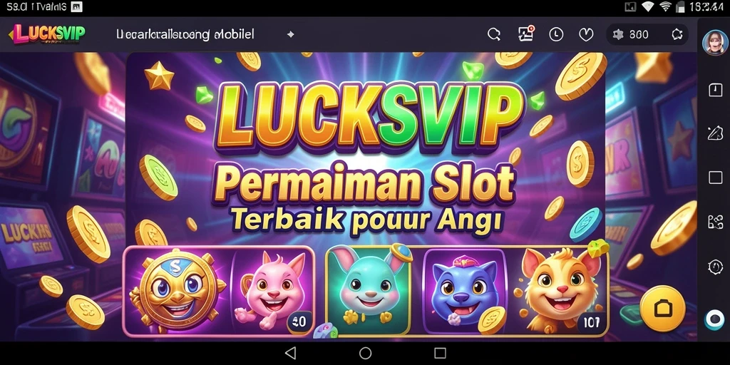 Tampilan menarik dari gameplay Slot LUCKSVIP dengan efek visual yang memukau.