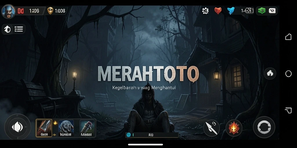 Tampilan gameplay menyeramkan dengan suasana yang mencekam.