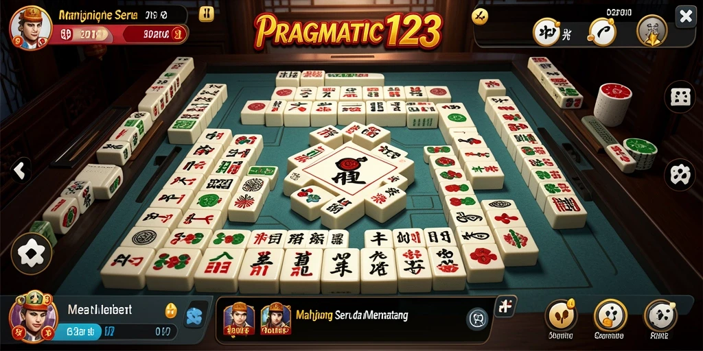 Tampilan gameplay menampilkan aksi seru Mahjong di PRAGMATIC123.