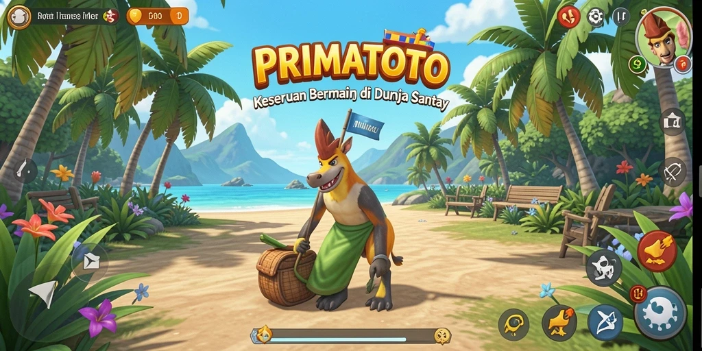 Tampilan menarik gameplay <strong>PRIMATOTO</strong> yang seru dan santai.