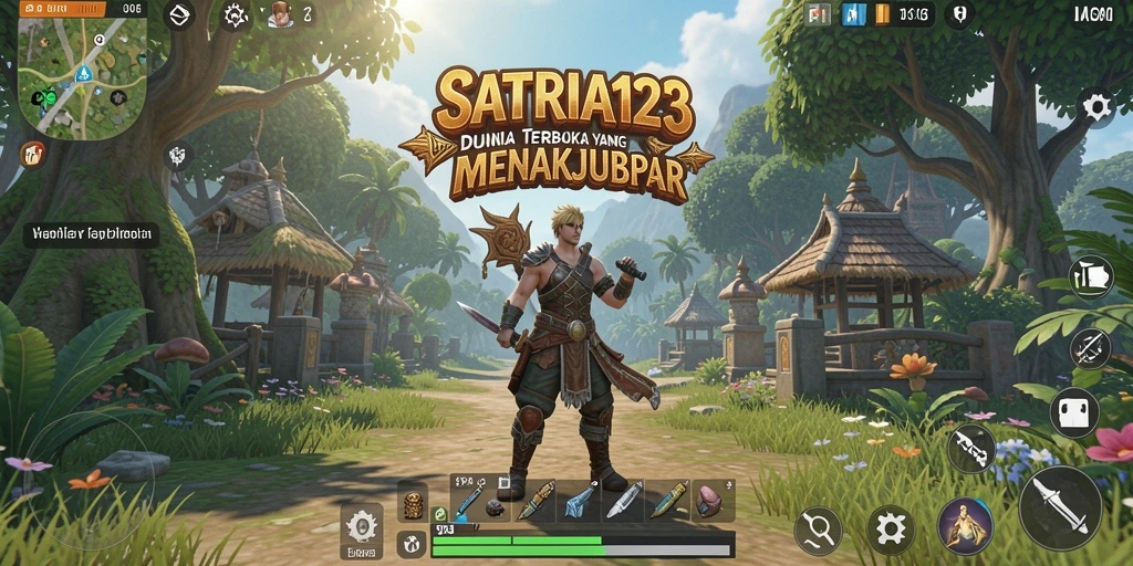 Tampilan gameplay <strong>SATRIA123</strong> yang memukau di dunia Open World.