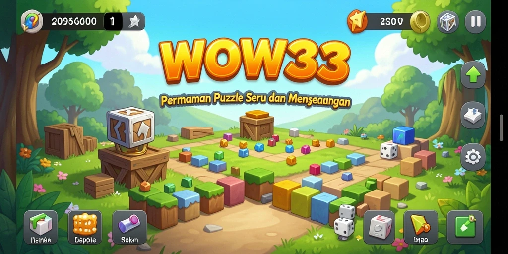 Screenshot gameplay WOW33 menampilkan teka-teki yang menantang dan menarik.