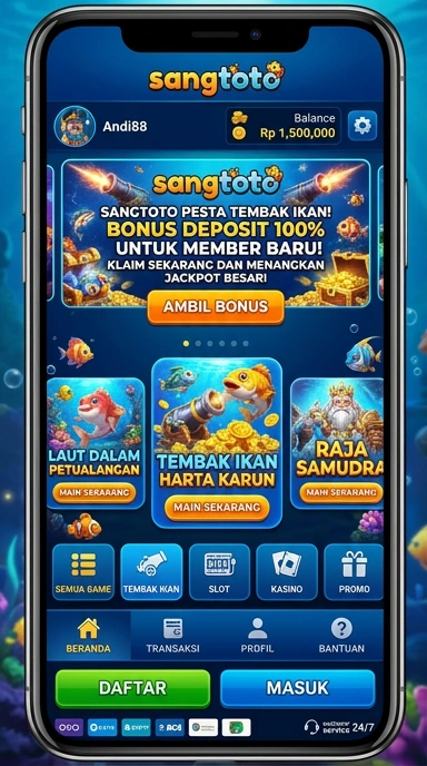 Proses pengunduhan aplikasi di sangtoto yang cepat dan mudah.